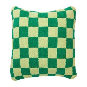 Wicked Movie Elphaba Checkered Green Plush Square Pillow, BNWT